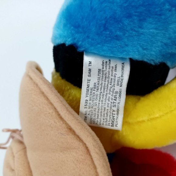 Vintage Yosemite Sam Plush Warner Brother 90s Throwback No. 1539 Looney Tunes - Picture 8 of 14